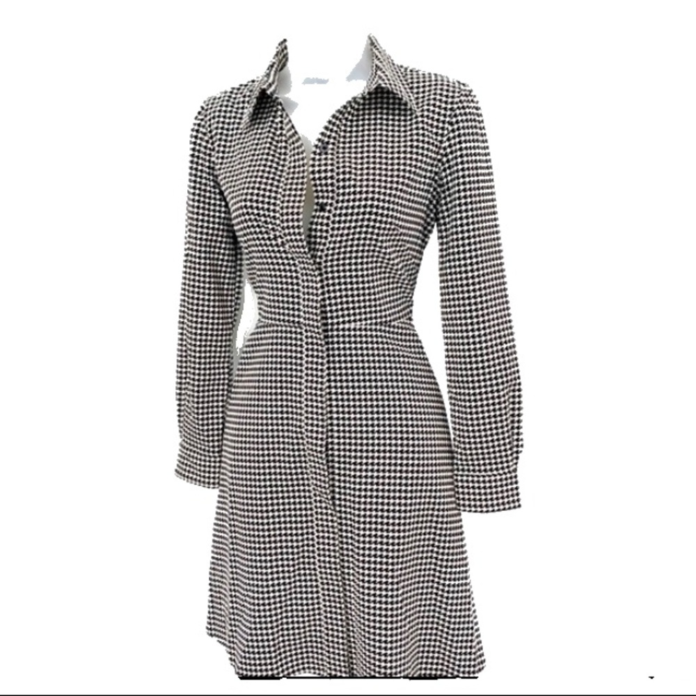 Lauren Ralph Lauren Button Houndstooth Dress Sz 2P
